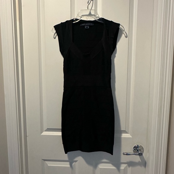 French Connection Black Bandage Dress Size 4 - Picture 1 of 6